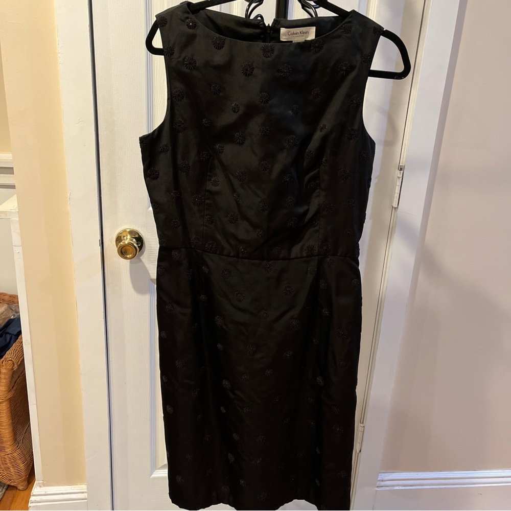 Calvin Klein Collection Black Sleeveless Dress Size 12